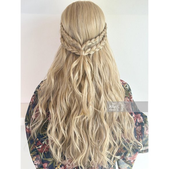 24" Ash Blonde Lace Wig Long Wavy | Power of Ring | Abigail - Picture 6 of 16